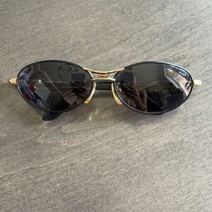 🕶️ Police Vintage Oval Sunglasses  Gold Frame 90s 🖤